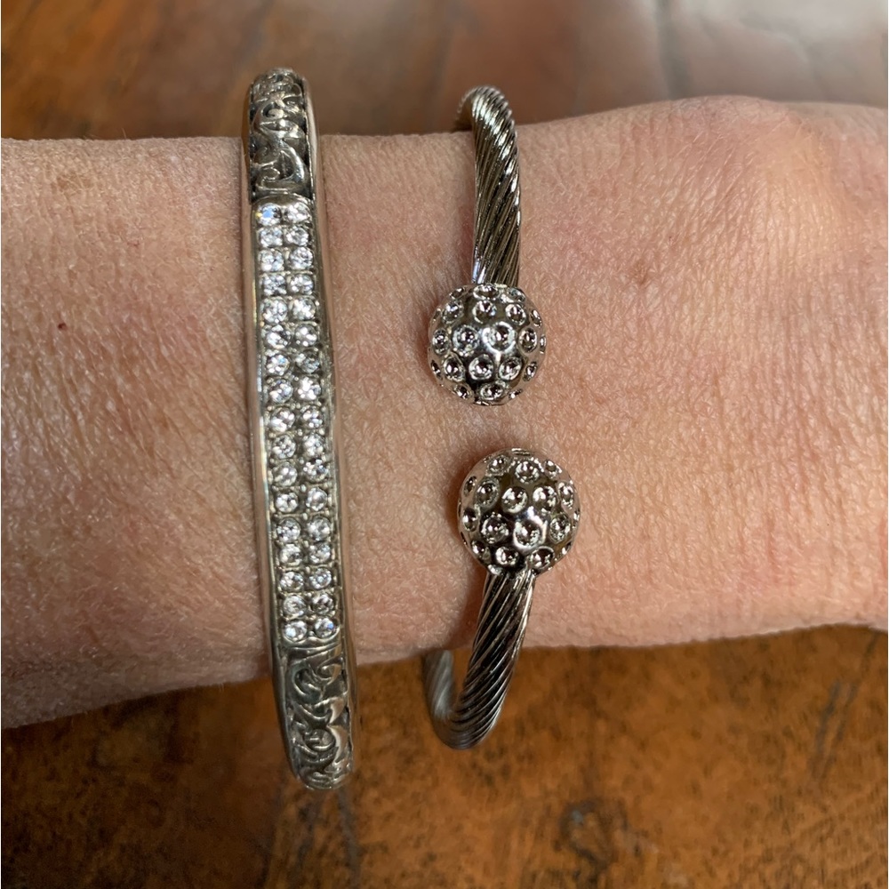 Brighton rhinestone bracelet and a bonus bracelet.